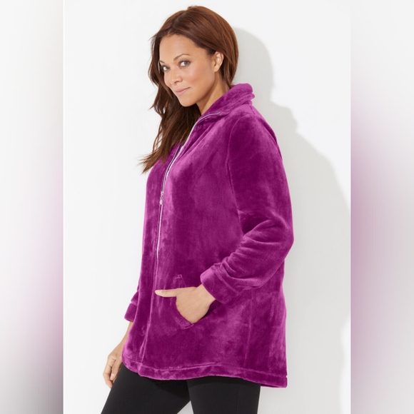 Catherines Tops - Catherines Ultimate Plush Jacket 2X